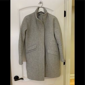 J Crew Italian Wool Cocoon Coat Gray size 0